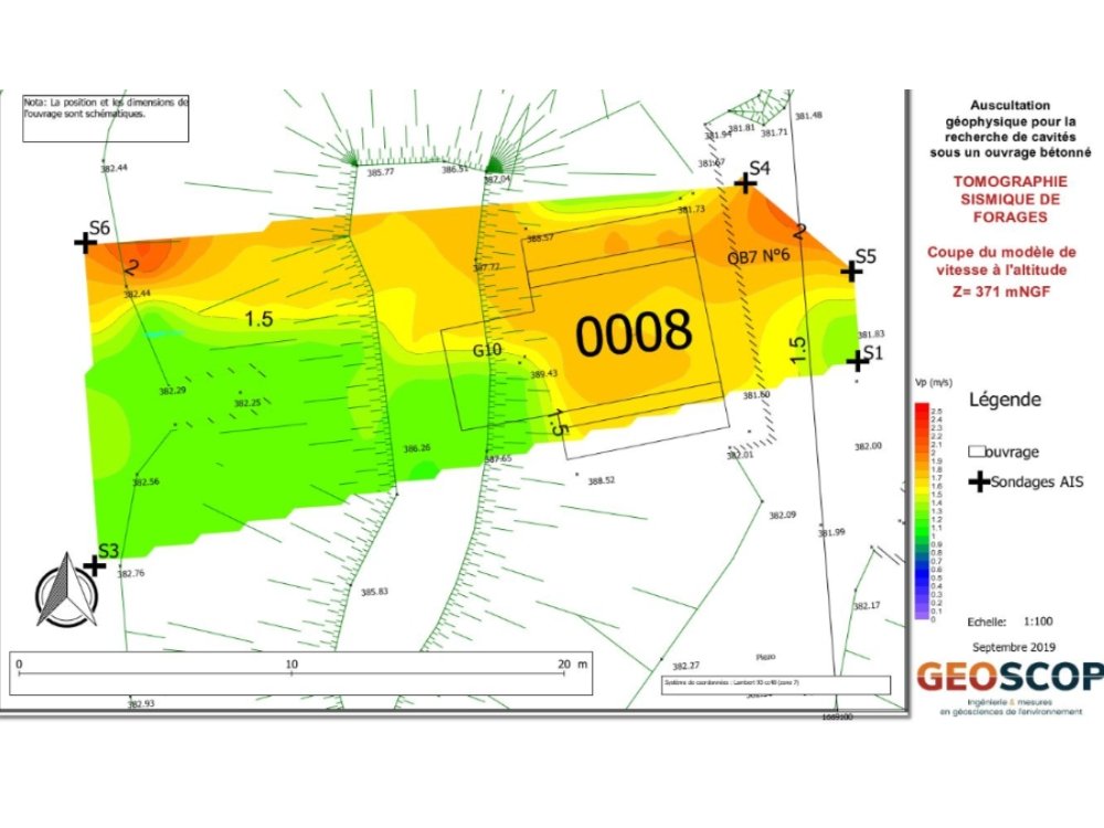 Tomographie sismique entre forages